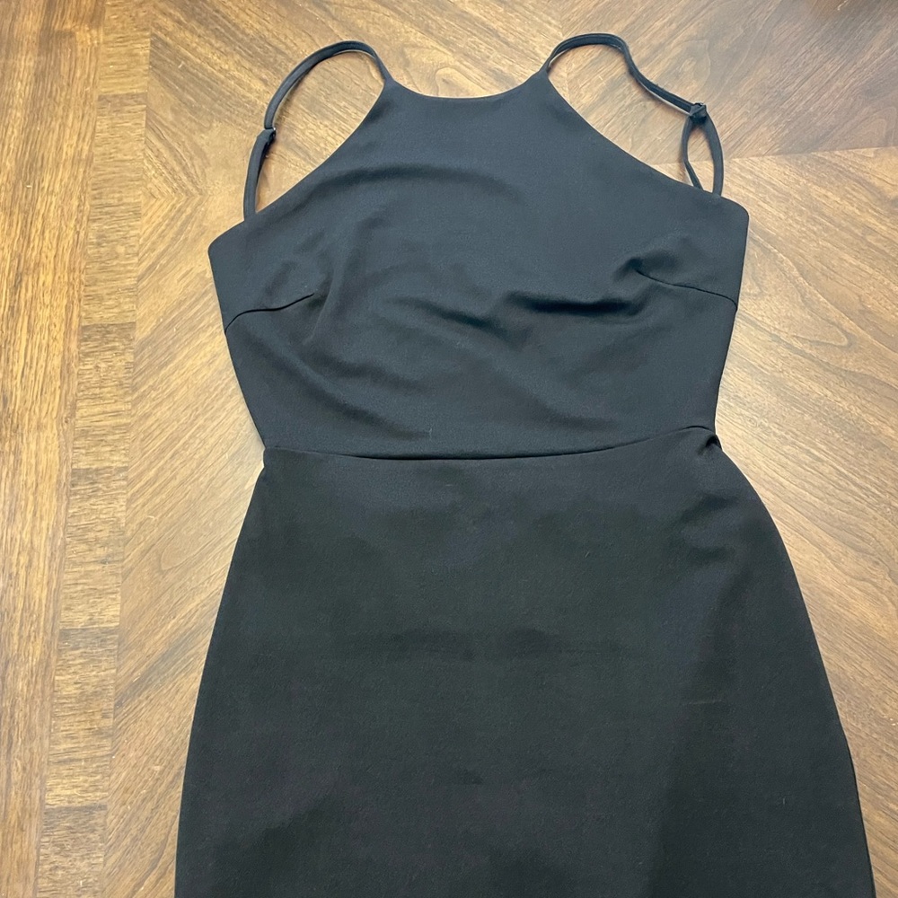 LBD open back with strappy detail